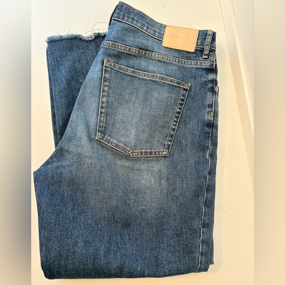 Everlane Medium Wash Cropped Ankle Jeans